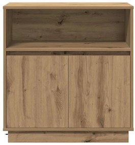Aparador com LED Carvalho Artesanal 71x34,5x75 cm Madeira de Engenhari