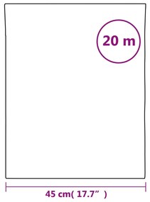 Película solar efeito refletor estático 45x2000 cm PVC prateado