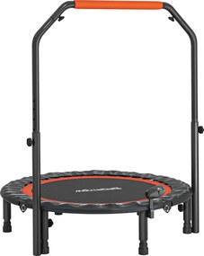 HOMCOM Trampolim Fitness Ø102 cm Dobrável Pega Ajustável Ecrã LCD 6 Pés | Aosom Portugal