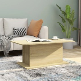 810310 vidaXL Mesa de centro 102x55,5x40 cm contraplacado cor carvalho sonoma