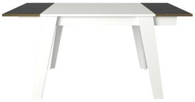 Mesa de Jantar "Ravenna" – 148.5x85x76.2 cm – Branco, Dourado e Preto