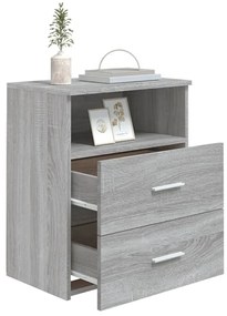 Mesa de cabeceira 50x32x60 cm sonoma cinzento