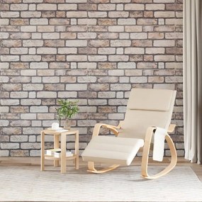 Painéis de parede 3D 10 pcs 100x50 cm EPS castanho-claro