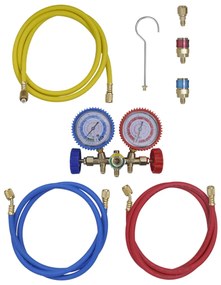 2 modos- conjunto de manómetro medidor para ar condicionado