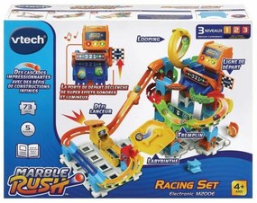 Conjunto de Berlindes Vtech Marble Rush Marble Run - Racing  Circuito + 4 Anos Pista com Rampas 73 Peças