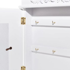 Armário de chaves com moldura para fotografias branco