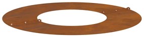 Vaso de Aço Corten Aço corten Grande Empilhável