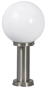 Poste de luz de exterior moderno em aço inoxidável 50 cm - Sfera Moderno