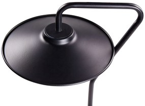 Candeeiro de mesa LED em metal preto GALETTI Beliani