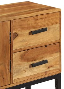 Aparador 110x30x70 cm madeira de acácia maciça castanho