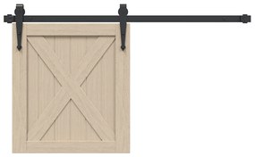 vidaXL Kit para armário deslizante aço carbono 91 cm