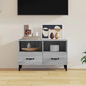 Móvel de TV 80x36x50 cm derivados de madeira cinzento sonoma