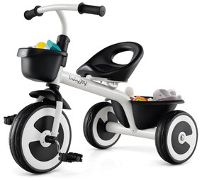 Bicicleta de equilíbrio para bebês com assento de couro PU e rodas de espuma EVA - marrom