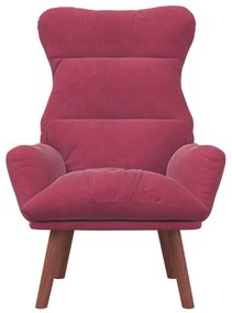 Poltrona Relaxante Veludo Bordô
