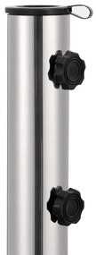 Base de guarda-sol quadrada granito 30 kg preto