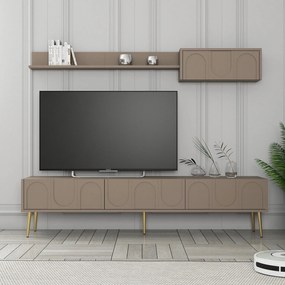 Conjunto de Mobiliário de Sala Lyon – Atlas Gold – Medidas Variadas