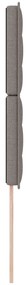 Cabeceira Design Lines Taupe 90 cm Tecido