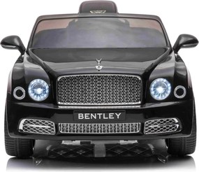 Carro elétrico para crianças até aos 5 anos Bentley Mulsanne 12V, pneus de borracha EVA, controlo remoto Preto
