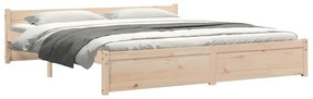 Estrutura de cama super king 180x200 cm madeira maciça