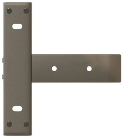 Pés de mesa de console em forma de T, 2 peças, preto, 25x28x(72-73) cm