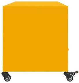 Móvel de TV 100,5x39x43,5 cm aço amarelo mostarda