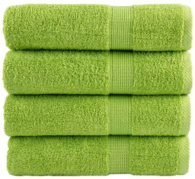 Toalhas de mãos premium SOLUND 4pcs 50x100cm 600gsm verde maça