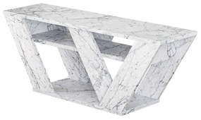 Móvel de TV "Luna" – Branco Mármore – 120 x 40 x 33,5 cm – Design Mode