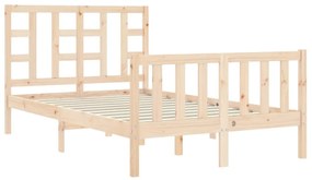 Cama sem colchão 120x200 cm madeira de pinho maciça