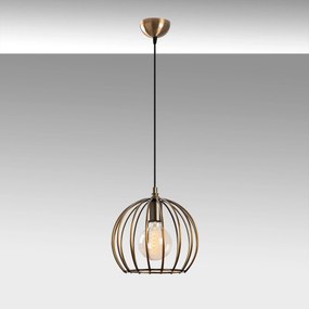 Candeeiro Teltrio – Preto e Dourado – 25 x 25 x 36-116 cm