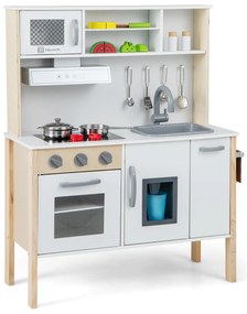 Cozinha de brinquedo com acessórios e sons simulados - Preto