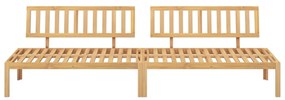 Sofá de centro paletes 2 pcs p/ jardim madeira de acácia maciça