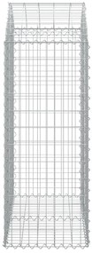 Cesto gabião arqueado 100x50x120/140 cm ferro galvanizado