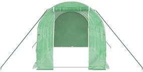 Estufa com estrutura de aço 8 m² 4x2x2 m verde
