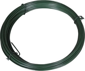 vidaXL Arame para prender cerca 25 m 1,4/2 mm aço verde