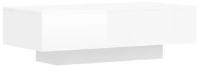 Mesa de Centro Inska de 100 cm - Branco Brilhante - Design Moderno