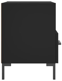 Mesas de cabeceira 2 pcs 40x35x47,5 cm deriv. de madeira preto