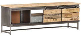 Móvel de TV 120x30x40 cm madeira de mangueira maciça
