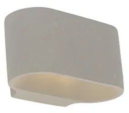 Candeeiro de parede oval inteligente concreto Incl. Zigbee G9 - Arles