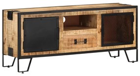 vidaXL Móvel de TV 110x31x46 cm madeira de mangueira áspera
