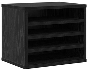Organizador de Mesa Carvalho Preto 36x26x29,5 cm Madeira Derivada