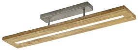 Candeeiro de tecto rústico em madeira incl. LED regulável em 3 fases - Linc Rústico