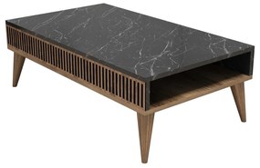 Mesa de Centro Milan – Nogal/Preto – 105x34,6x60 cm