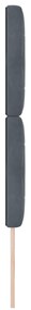 Cabeceira vidaXL Com Botão de Cristal Tuftado Cinza Escuro 80 cm Velud