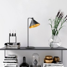 Candeeiro de Mesa Konika – Preto Antique – 24 x 26 x 50 cm