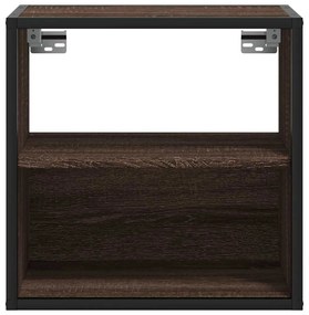 Mesa de cabeceira de parede 40x31x39,5 cm carvalho castanho