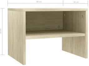 Mesa-de-cabeceira 40x30x30 cm contraplacado carvalho sonoma