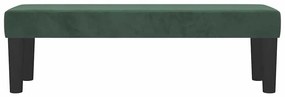 Banco 100x30x30 cm veludo verde-escuro