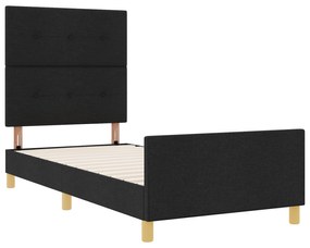 Cama vidaXL Preta 80x200 cm em Tecido
