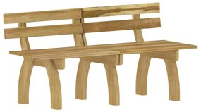 3 pcs conjunto de jantar p/ jardim pinho impregnado