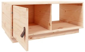 Mesa de centro 80x80x35,5 cm madeira de pinho maciça